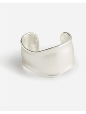 Madewell Organic Wide Cuff Bracelet NWT in Silver